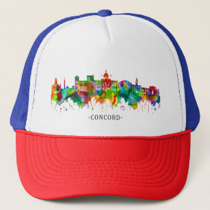 Concord New Hampshire Skyline Truckerkappe