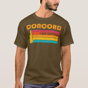 Concord New Hampshire Vintag-Distressed Souvenir T-Shirt