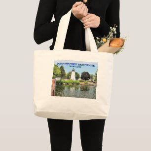 Concord Point Lighthouse, Maryland Tote Bag Jumbo Stoffbeutel
