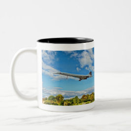 Concorde auf Schlüssen Zweifarbige Tasse