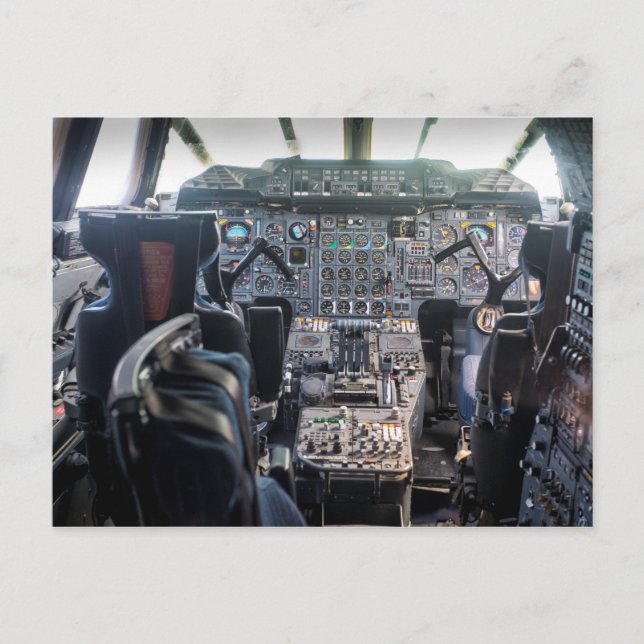 Concorde Flight Deck Postkarte (Vorderseite)