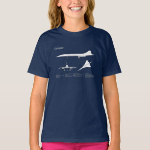 Concorde - Flugzeugkonzeption Zeichnend Pläne ABD T-Shirt