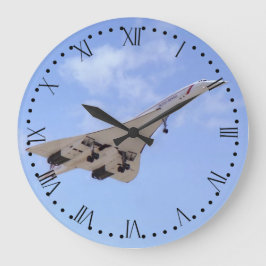 Concorde G-BOAF - Roman Dial Große Wanduhr