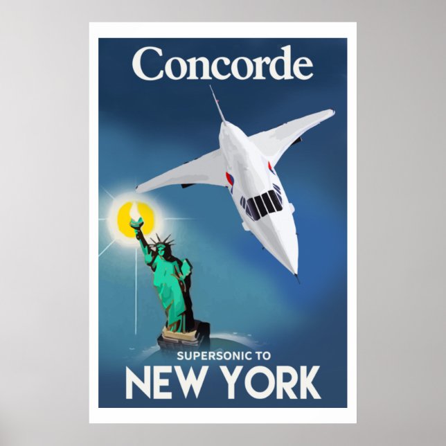 Concorde nach New York Poster (Vorne)