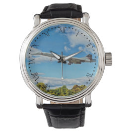 Concorde on Finals - Römische Zifferblatt Armbanduhr