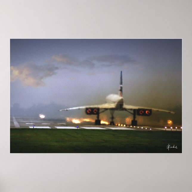 "Concorde-Start" Poster (Vorne)