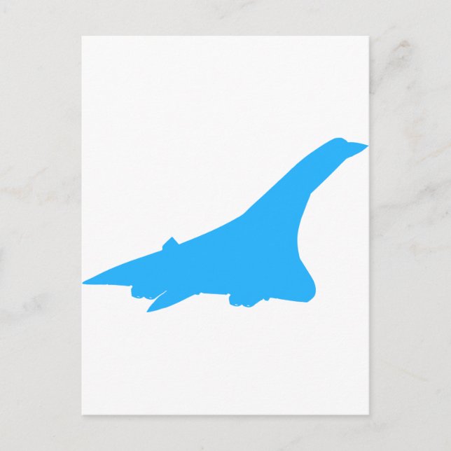 Concorde Supersonic Passenger Jetliner Postkarte (Vorderseite)