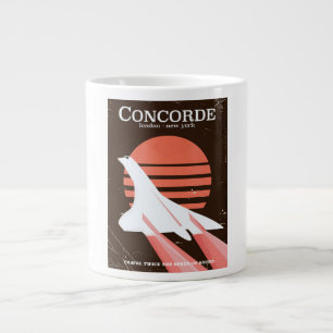Concorde-Vintages Flugplakat Jumbo-Tasse