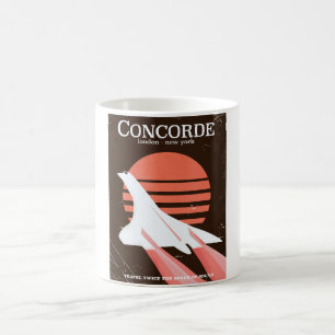 Concorde-Vintages Flugplakat Kaffeetasse