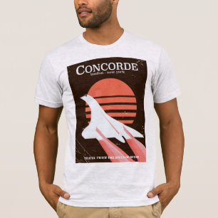 Concorde-Vintages Flugplakat T-Shirt