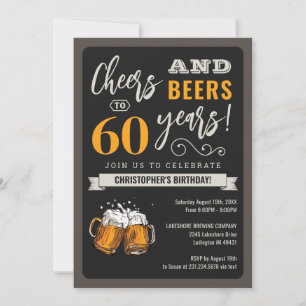 Concours et bières modernes Invitation 60e anniver