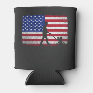 Concrete Finisher American Flag Patriotic Dosenkühler