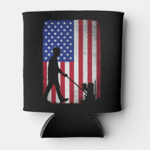 Concrete Finisher American Flag Patriotic Dosenkühler