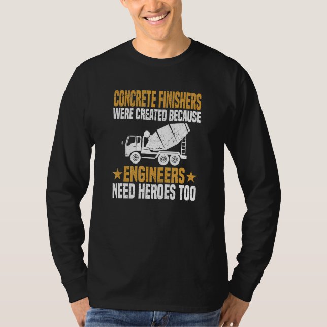 Concrete Finisher Construction Worker Laboratory C T-Shirt (Vorderseite)