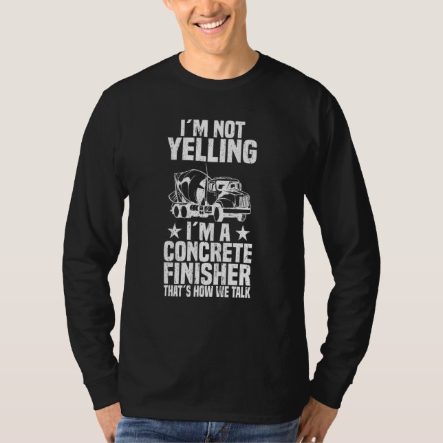 Concrete Finisher Construction Worker Laboratory C T-Shirt (Vorderseite)