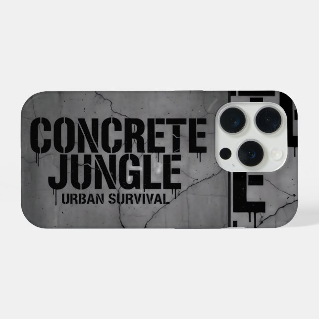 Concrete Jungle iPhone 15 Pro Hülle (Rückseite (Horizontal))