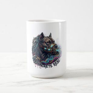 Concrete Rebel Pitbull Langarmshirt Kaffeetasse