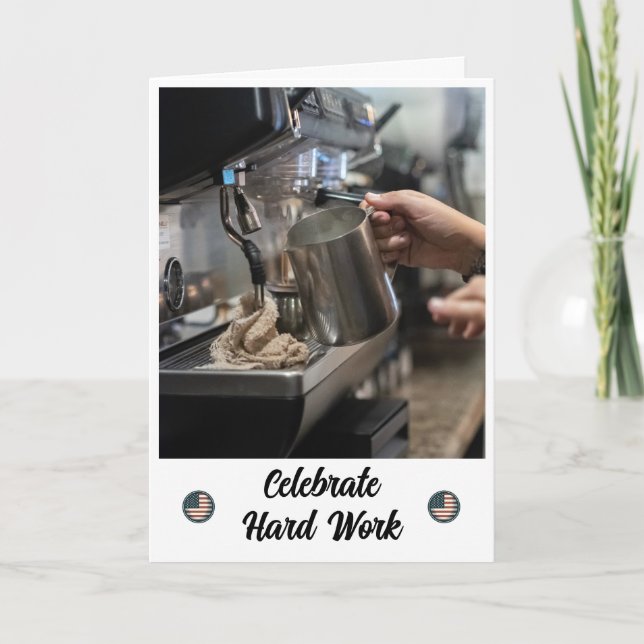 Conçu avec soin - Carte de jour du travail (Devant)