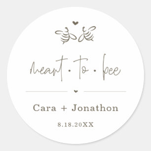 Conçu pour Bee Honey Jar Favoriser / Sticker pour