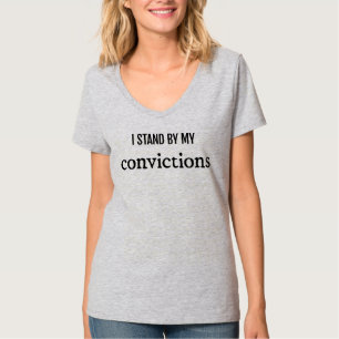 Condamnations T-shirt à col V de base pour femmes