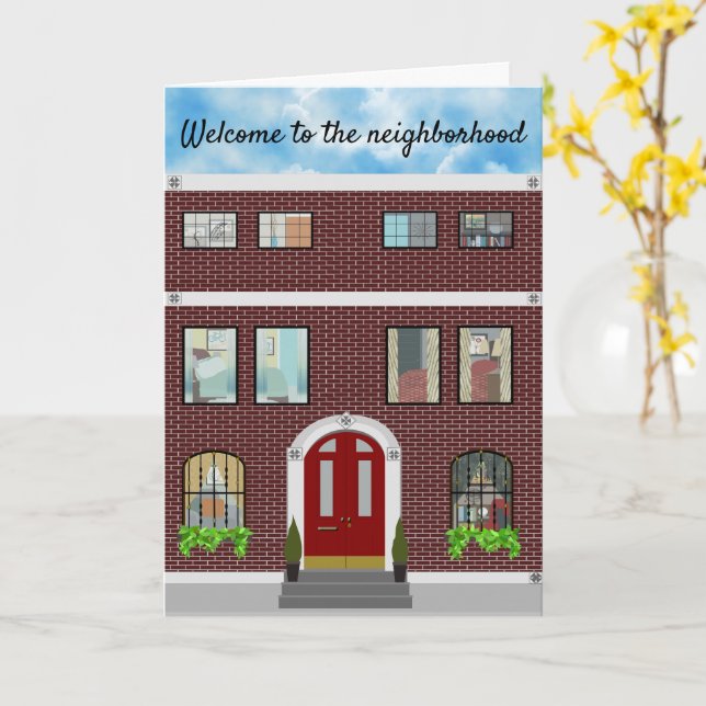 Condo Erwärmung Herzlichen Glückwunsch Karte (Gelbe Blume)