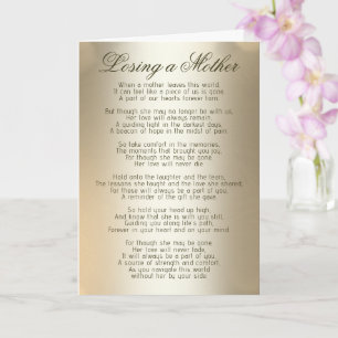 Condoléances   Perdre une carte mère