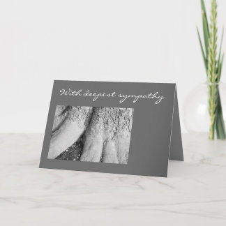 Condolence Card Foto für Schwarz und Weiß Karte