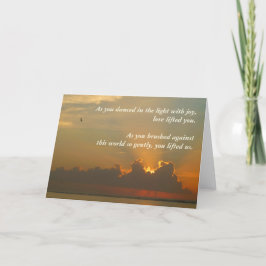 Condolence Card für den Verlust eines Kindes Karte