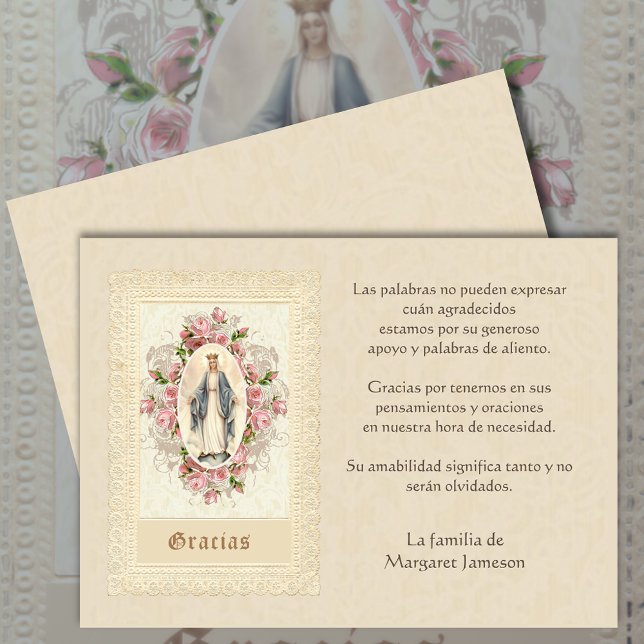 Condolence de Merci catholique espagnole Mary (Créateur téléchargé)