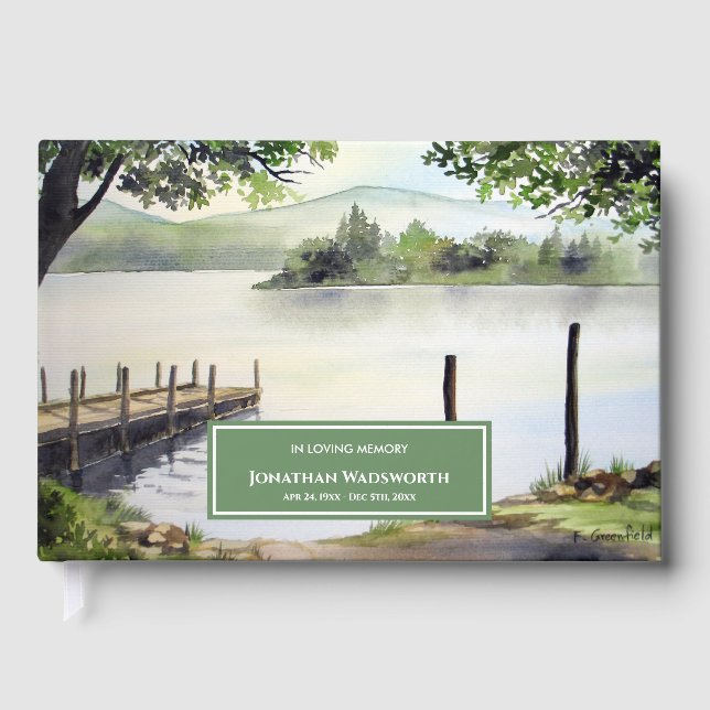 Condolence Derwentwater Keswick Lake District Gästebuch (Vorderseite)