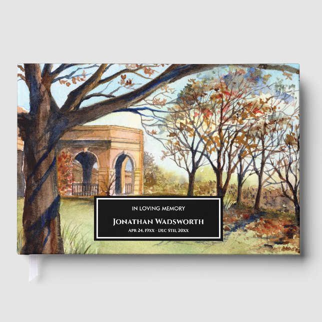 Condolence The Valley Gardens Harrogate England Gästebuch (Vorderseite)