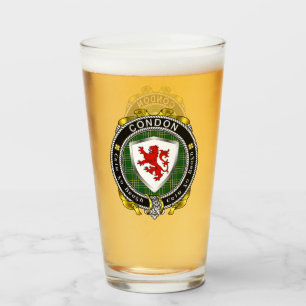 Condon Irish Shield Beer Glass Glas
