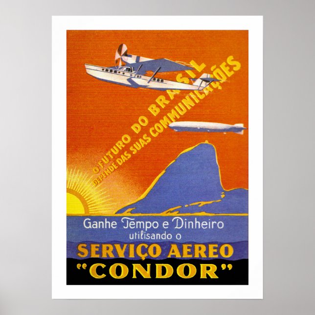 Condor ~ Flughafen Brasilien Poster (Vorne)
