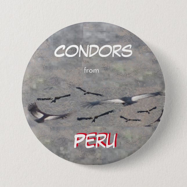 Condors von Peru Button (Vorderseite)
