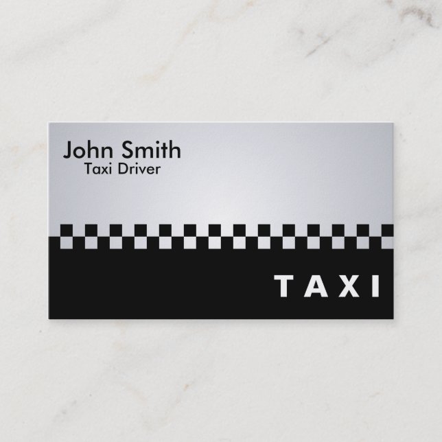 Conducteur de taxi - Carte de visite (Devant)