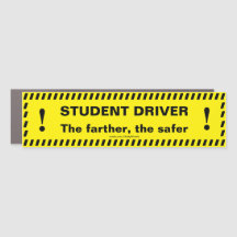 Conducteur ÉTUDIANT Aimant de voiture personnalisé