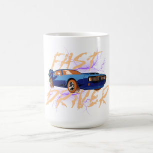 CONDUCTEUR RAPIDE - TASSE À CAFE bleue