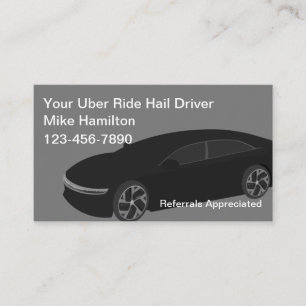 Conducteur Uber Classé Cartes de visite de la voil
