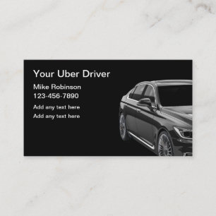 Conducteur Uber Classé Voyage Hailing Cartes de vi