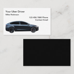 Conducteur Uber Conception Carte de visite simple