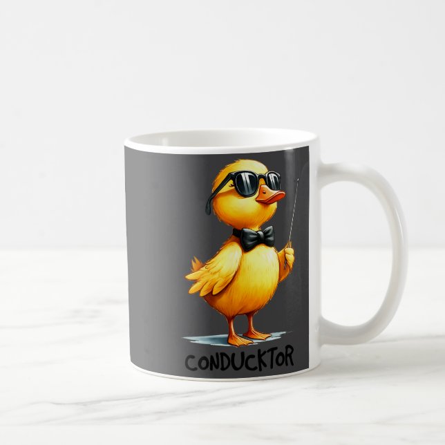 Conductor, Funny Duck Quote  Kaffeetasse (Rechts)