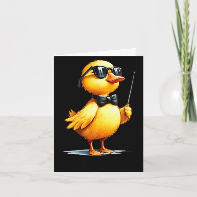 Conductor, Funny Duck Quote  Karte (Vorderseite)