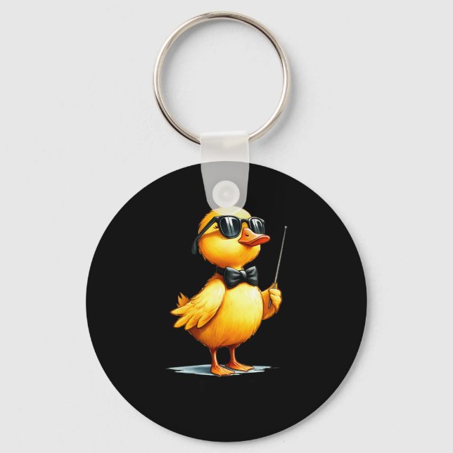 Conductor, Funny Duck Quote  Schlüsselanhänger (Vorderseite)