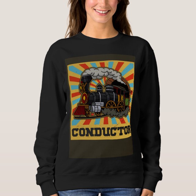Conductor railroad Model station Railway worker Sweatshirt (Vorderseite)