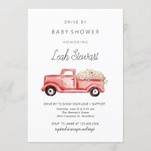 Conduire par Baby shower Invitation