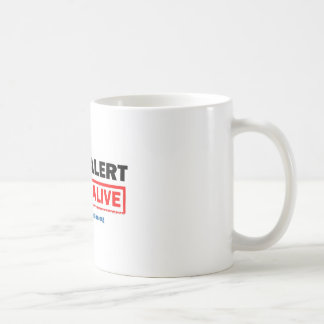 Conduisez l'alerte, arrivez tasse vivante