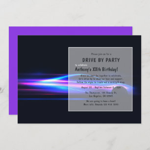 Conduite par Anniversaire Invitation de fête