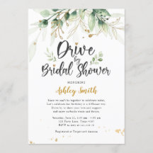 Conduite Par Bridal Douche Invitation Végétale Dou