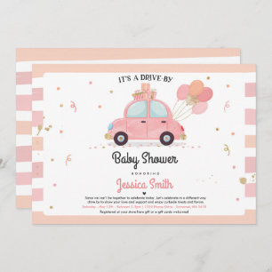 Conduite Par Invitation Baby shower Douche Rosée