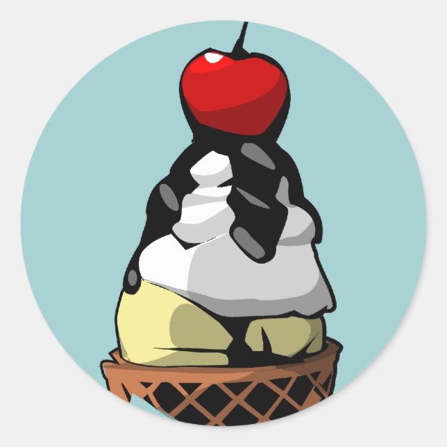 Cone cupcake Rundaufkleber Runder Aufkleber (Vorderseite)